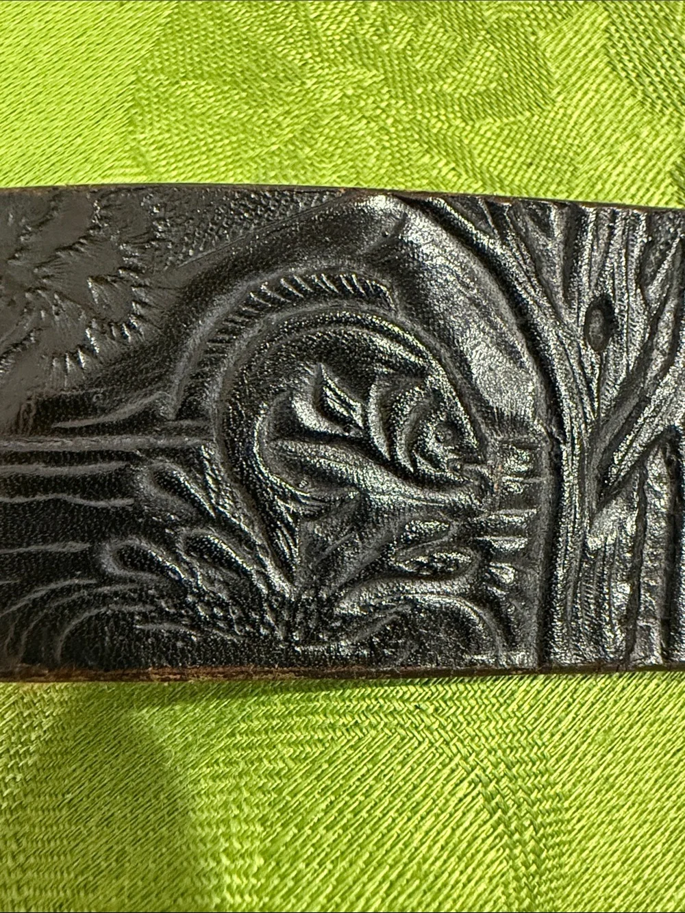 Indiana Metal Craft Trout Buckle and Leather Belt
